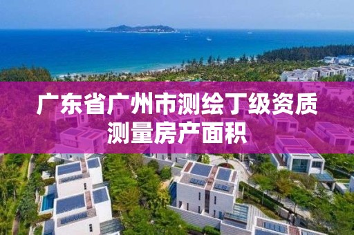 广东省广州市测绘丁级资质测量房产面积