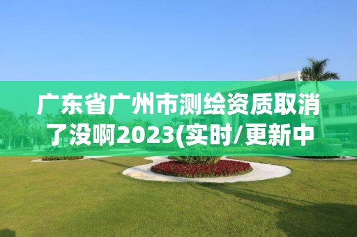 广东省广州市测绘资质取消了没啊2023(实时/更新中)