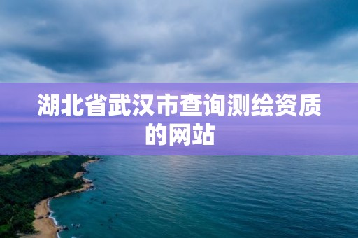 湖北省武汉市查询测绘资质的网站