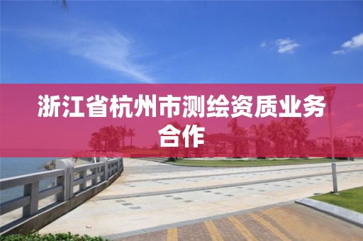 浙江省杭州市测绘资质业务合作