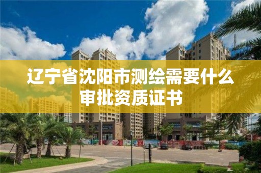 辽宁省沈阳市测绘需要什么审批资质证书