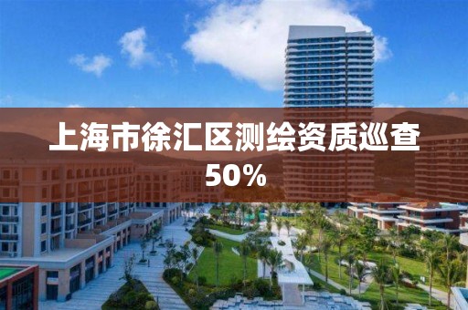 上海市徐汇区测绘资质巡查50%