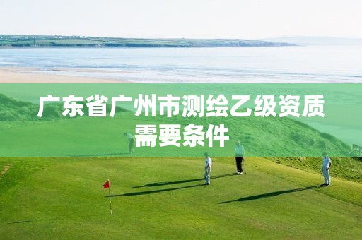 广东省广州市测绘乙级资质需要条件 广东省广州市测绘乙级资质需要条件