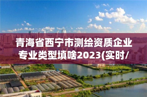 青海省西宁市测绘资质企业专业类型填啥2023(实时/更新中)