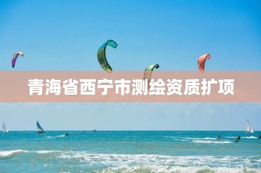 青海省西宁市测绘资质扩项