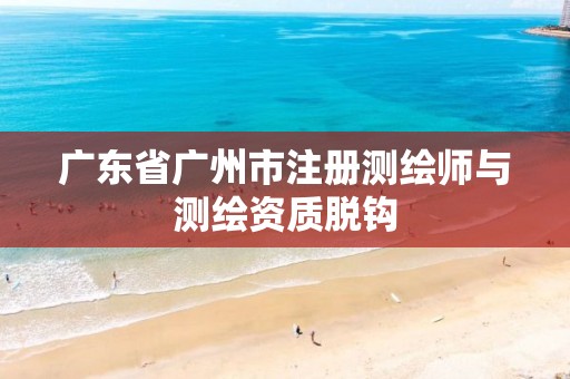 广东省广州市注册测绘师与测绘资质脱钩