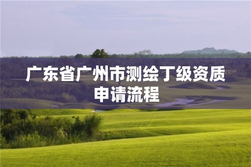 广东省广州市测绘丁级资质申请流程