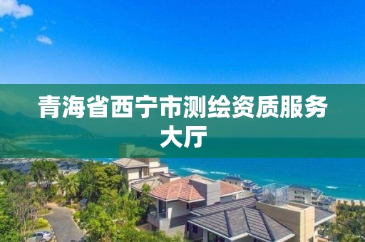 青海省西宁市测绘资质服务大厅