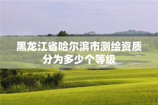 黑龙江省哈尔滨市测绘资质分为多少个等级