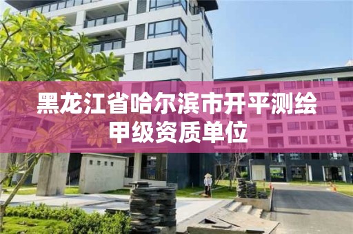 黑龙江省哈尔滨市开平测绘甲级资质单位