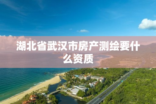 湖北省武汉市房产测绘要什么资质