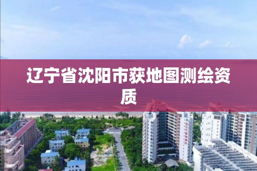 辽宁省沈阳市获地图测绘资质