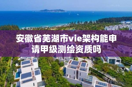 安徽省芜湖市vie架构能申请甲级测绘资质吗