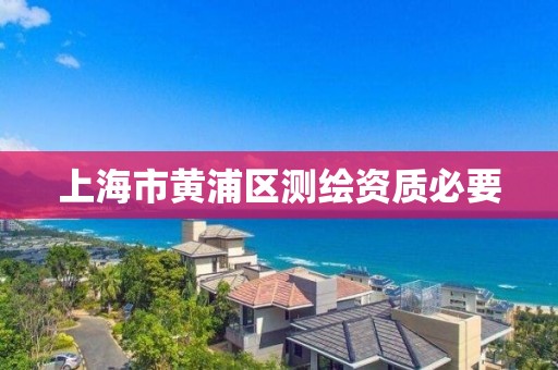 上海市黄浦区测绘资质必要