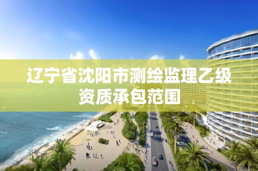 辽宁省沈阳市测绘监理乙级资质承包范围