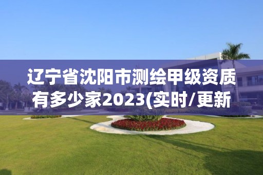 辽宁省沈阳市测绘甲级资质有多少家2023(实时/更新中)