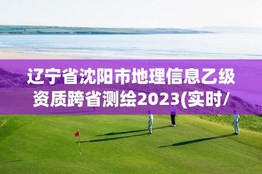 辽宁省沈阳市地理信息乙级资质跨省测绘2023(实时/更新中)