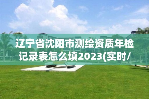 辽宁省沈阳市测绘资质年检记录表怎么填2023(实时/更新中)