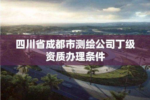 四川省成都市测绘公司丁级资质办理条件