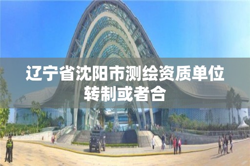 辽宁省沈阳市测绘资质单位转制或者合