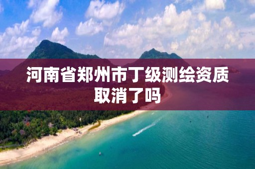 河南省郑州市丁级测绘资质取消了吗