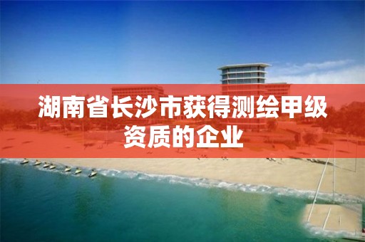 湖南省长沙市获得测绘甲级资质的企业