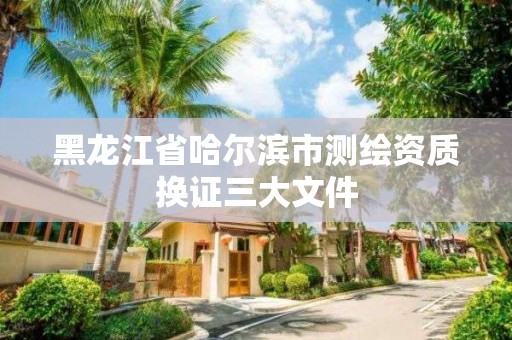 黑龙江省哈尔滨市测绘资质换证三大文件