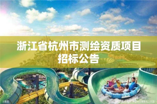 浙江省杭州市测绘资质项目招标公告