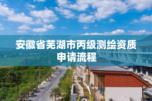 安徽省芜湖市丙级测绘资质申请流程