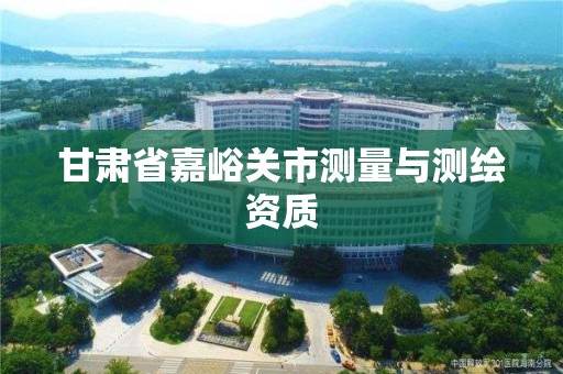 甘肃省嘉峪关市测量与测绘资质