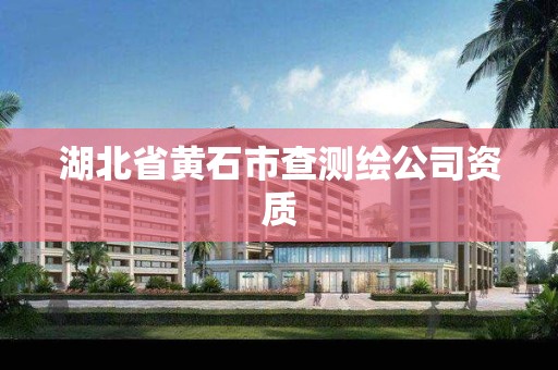 湖北省黄石市查测绘公司资质