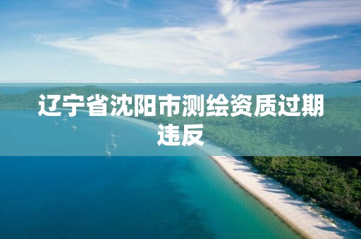 辽宁省沈阳市测绘资质过期违反