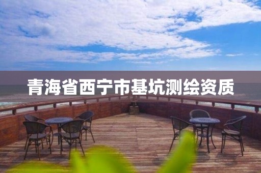 青海省西宁市基坑测绘资质