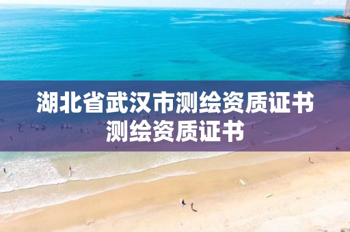 湖北省武汉市测绘资质证书测绘资质证书