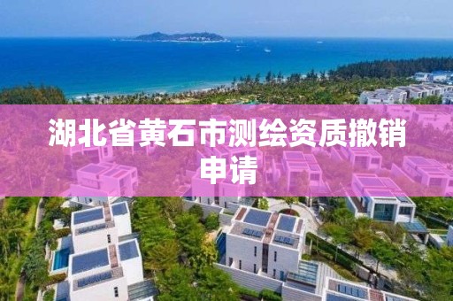 湖北省黄石市测绘资质撤销申请