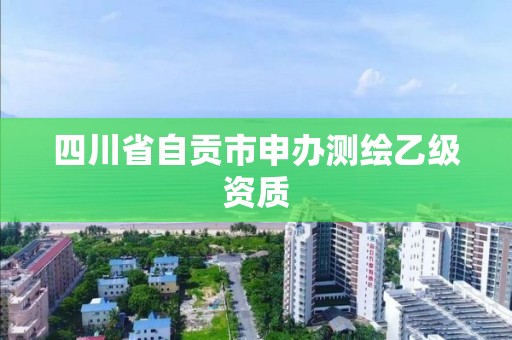 四川省自贡市申办测绘乙级资质