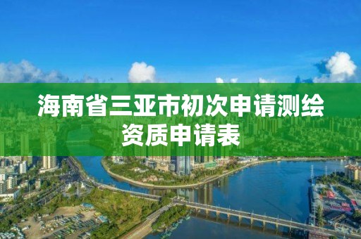 海南省三亚市初次申请测绘资质申请表