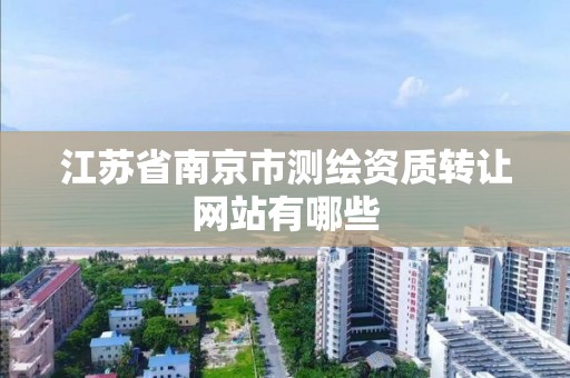 江苏省南京市测绘资质转让网站有哪些