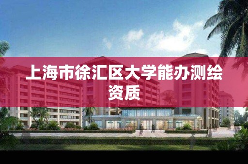 上海市徐汇区大学能办测绘资质