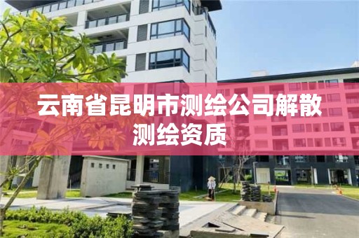 云南省昆明市测绘公司解散测绘资质