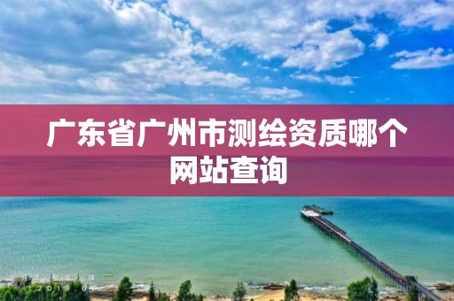 广东省广州市测绘资质哪个网站查询