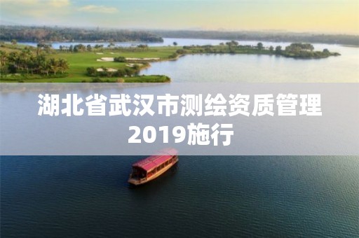 湖北省武汉市测绘资质管理2019施行