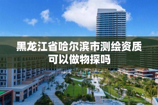 黑龙江省哈尔滨市测绘资质可以做物探吗