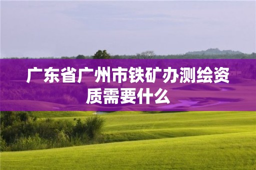 广东省广州市铁矿办测绘资质需要什么