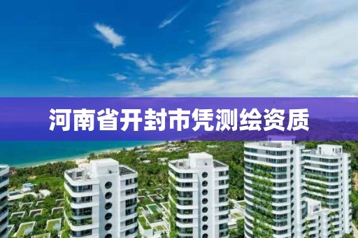 河南省开封市凭测绘资质