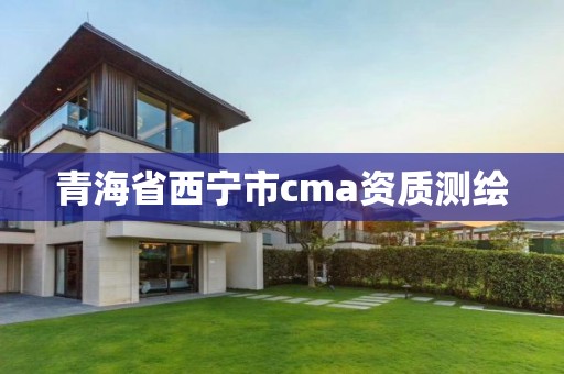 青海省西宁市cma资质测绘