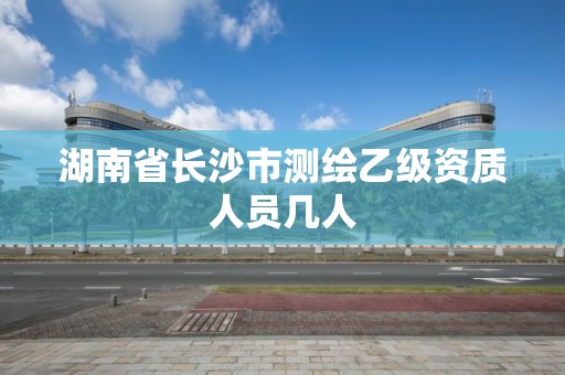 湖南省长沙市测绘乙级资质人员几人