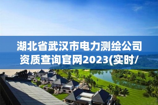 湖北省武汉市电力测绘公司资质查询官网2023(实时/更新中)