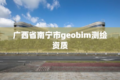 广西省南宁市geobim测绘资质