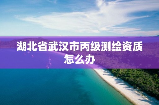 湖北省武汉市丙级测绘资质怎么办